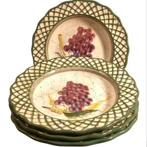 Raymond Waites Cornucopia 4 pc Soup Bowls Set